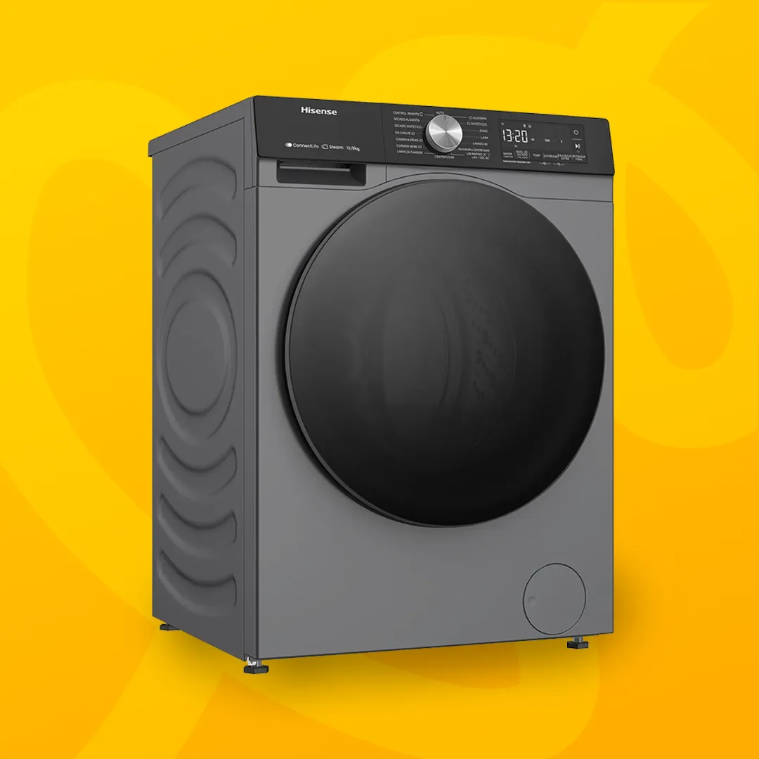 Lavaseca Hisense 12kg/8kg Carga Frontal